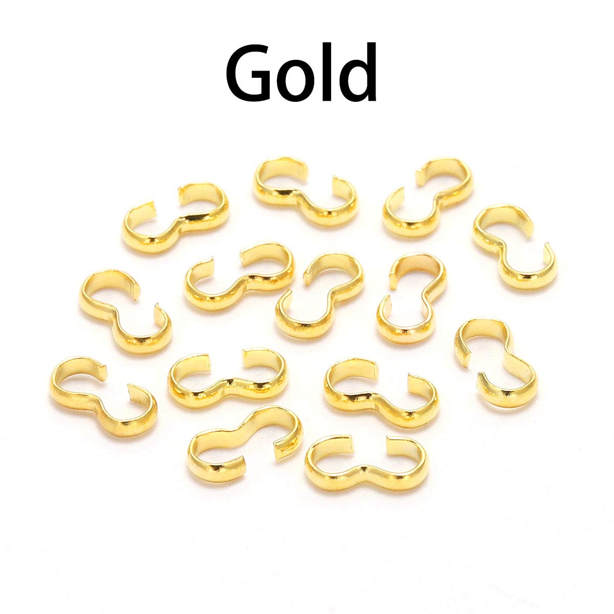 connecters ブレスレット Amazon.com: 100pcs/lot 4×8 mm Gold Quick Links Connectors