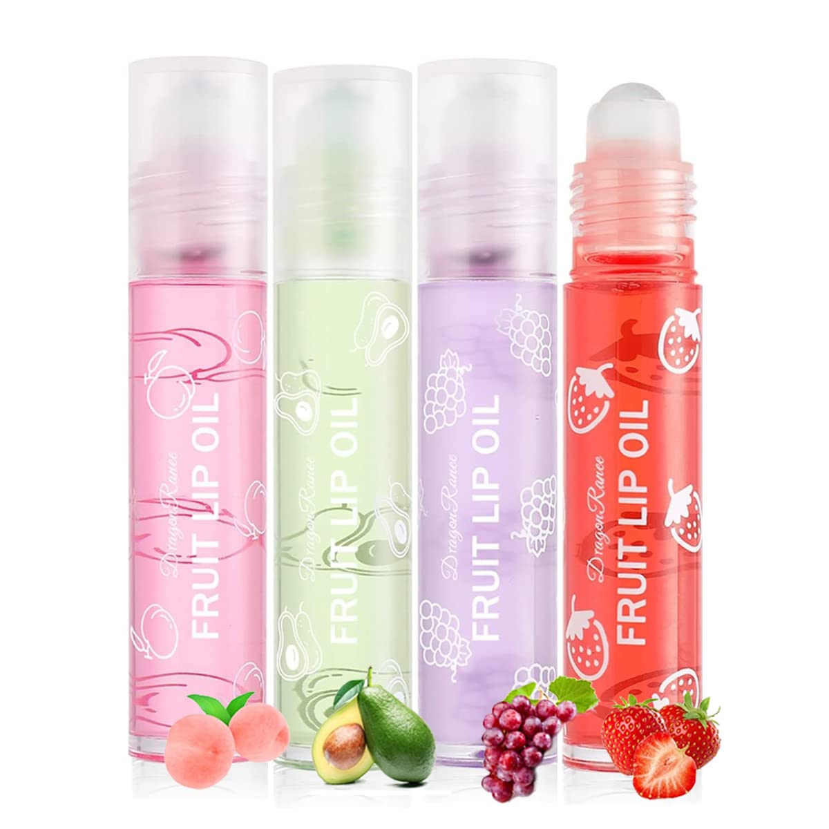 Aaiffey Hydrating Plumping Lip Oil,FruitFlavored Rollon