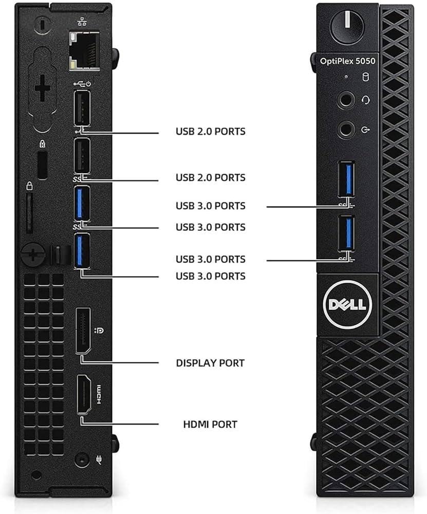 Amazon.com: Dell OptiPlex 5050 Micro mini PC Desktop Computer