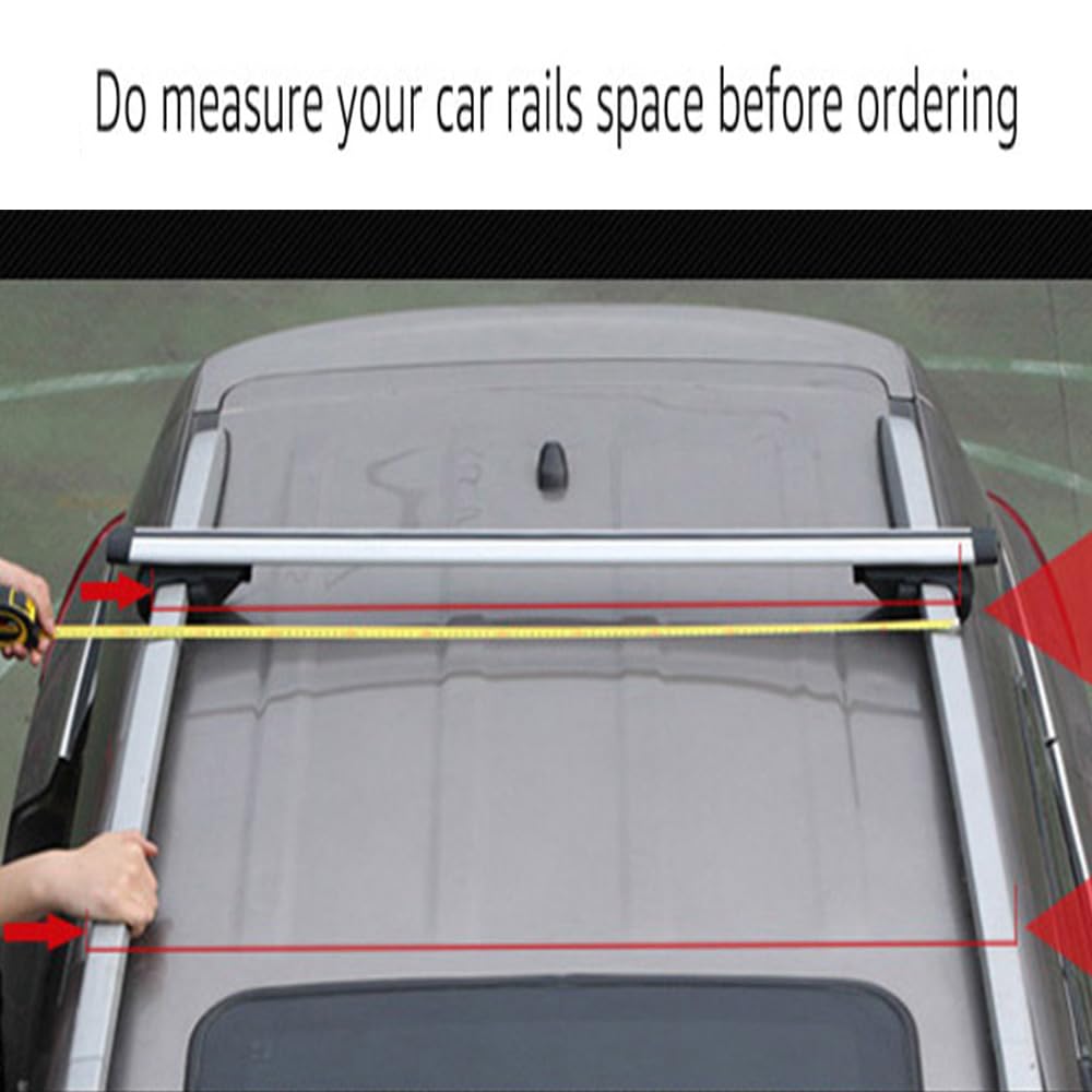 Barras De Techo MDAK Para Ssangyong Rodius 2005-2012 | Modelo FLY Aluminio Gris | 2 Barras | Hasta 75 Kg En Movimiento | Para Baca, Portaequipajes