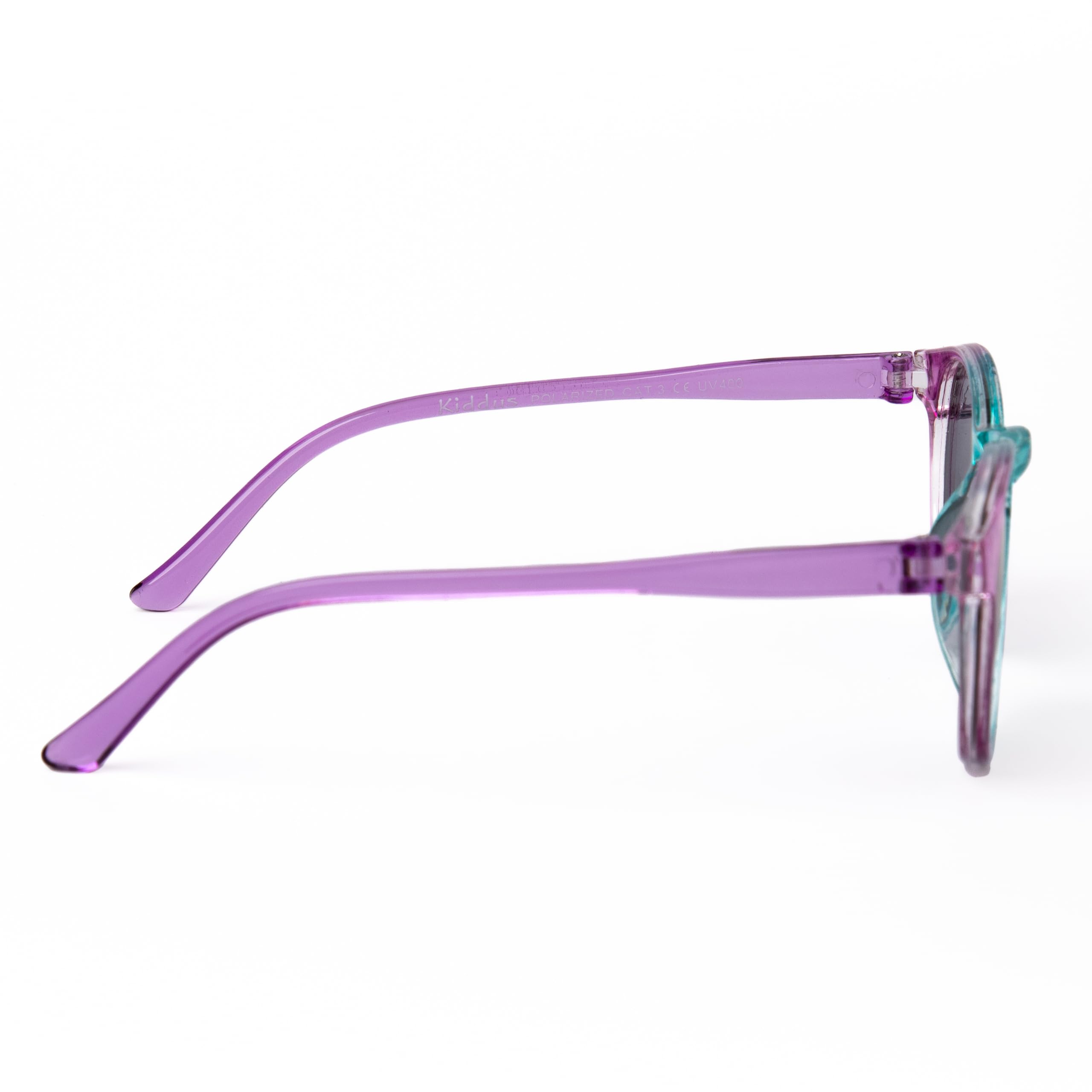 Kiddus Gafas de Sol Niña 4 a 7 Años, Polarizadas UV400 CAT3, Montura TR90 Flexible y Ligera, Sin BPA, con Cuerda Ajustable, Protección 100% UVA UVB, Cumple Normativa ISO y CE