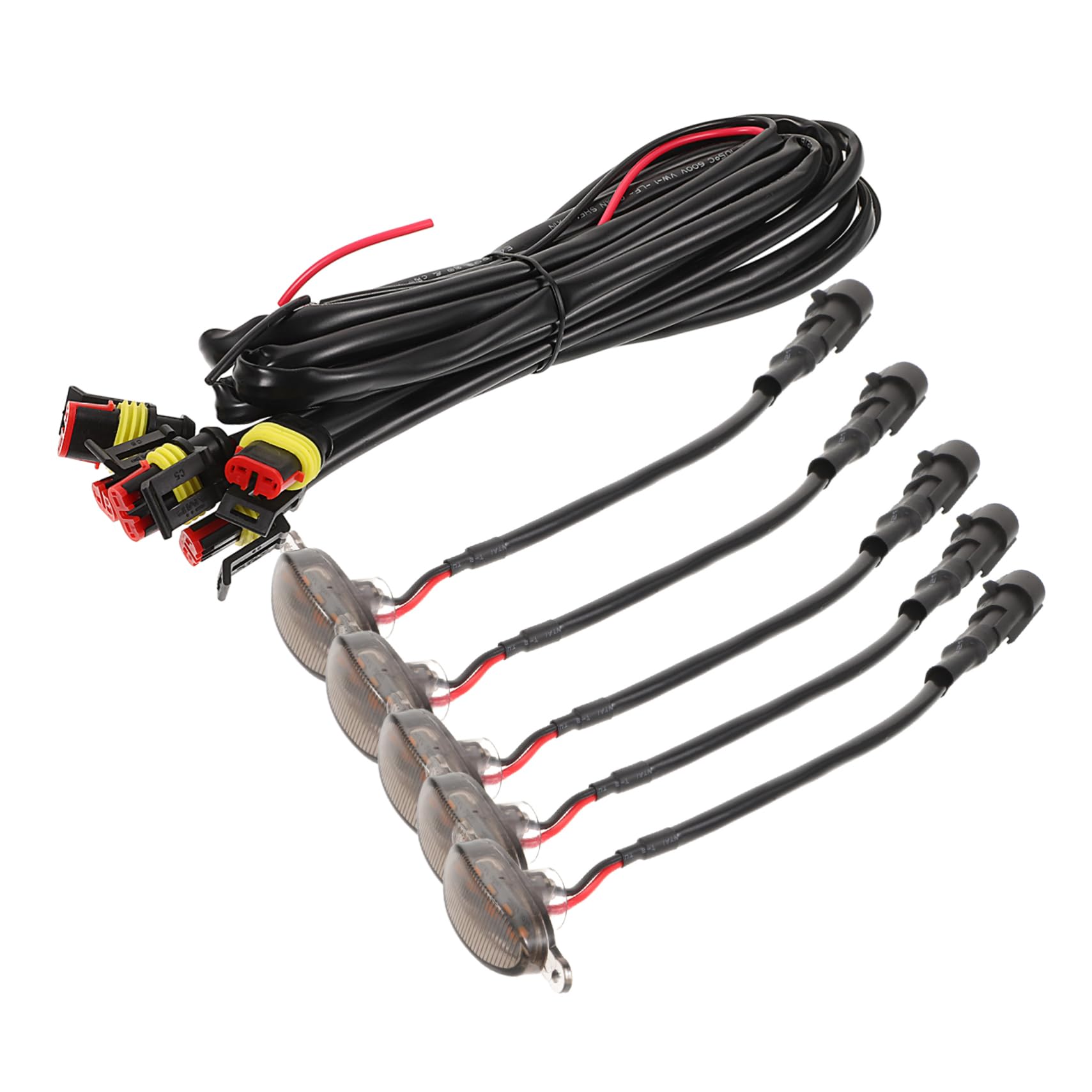Gatuida 3juegos Luces Led Para Rejilla Delantera De Automóvil Decorativas y Funcionales Luz Diurna Grille Instalación Rápida y Resistente De Conector Para Camiones y Coches