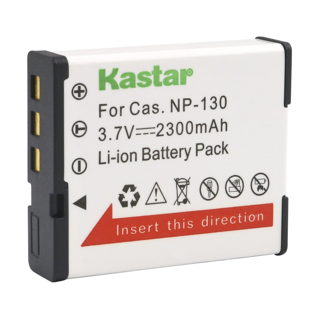 Kastar CNP130 Battery (1-Pack) for Cas NP-130, NP-130A & Exilim EX-10, EX-100, EX-H30, EX-ZR100, EX-ZR200, EX-ZR300, EX-ZR400, EX-ZR500, EX-ZR700,