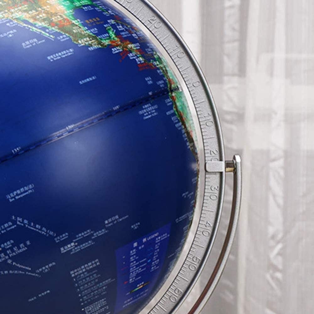 La Tierra, Mapa del Mundo de 12 Pulgadas con Luces LED, Globo Giratorio, decoración for Oficina y casa, lámpara de Globo, Regalo for niños.