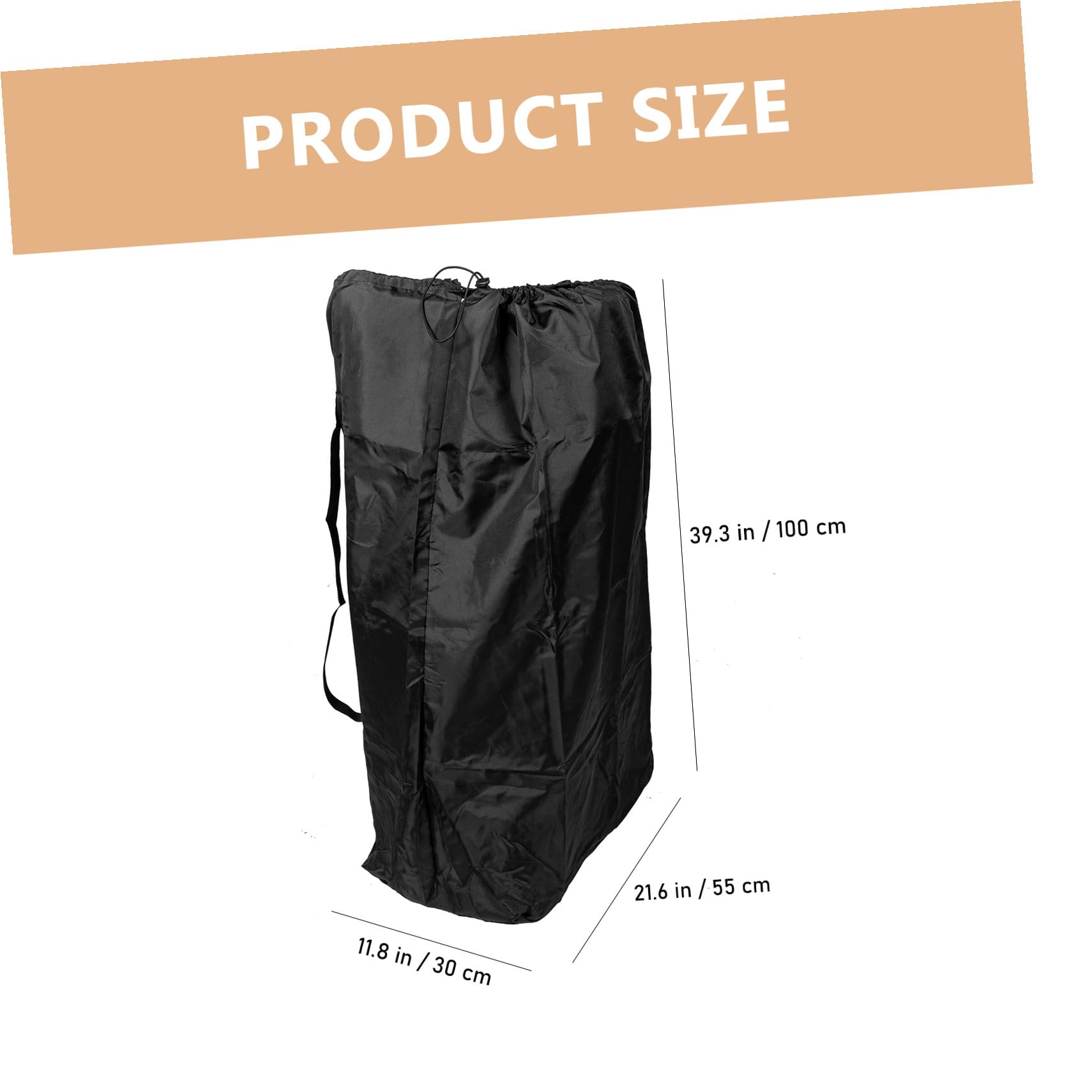 Toyvian Borsa per Viaggi in Aereo da Viaggio in Nylon Nero Spallacci Doppi e Protezione per Passeggino Sacco Compatibile la Maggior Parte dei Passeggini