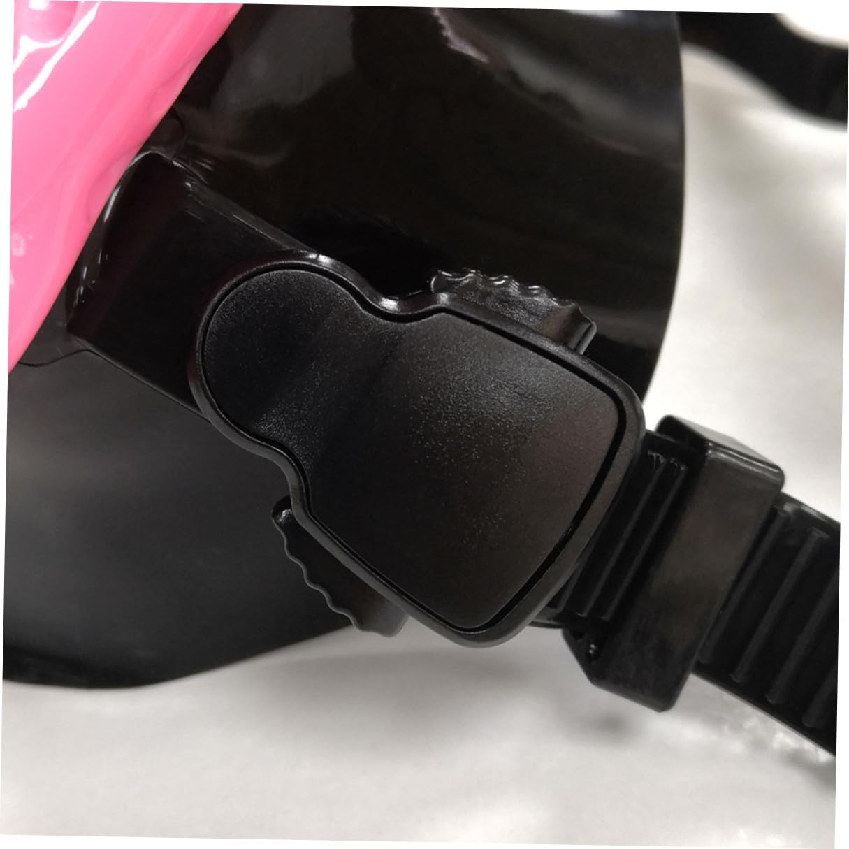 Gafas de Snorkel para Niño Tubo de Respiración, Rosa | Silicona, Diseño Sola Ventana, Drenaje Unidireccional, Correa Elástica Alta