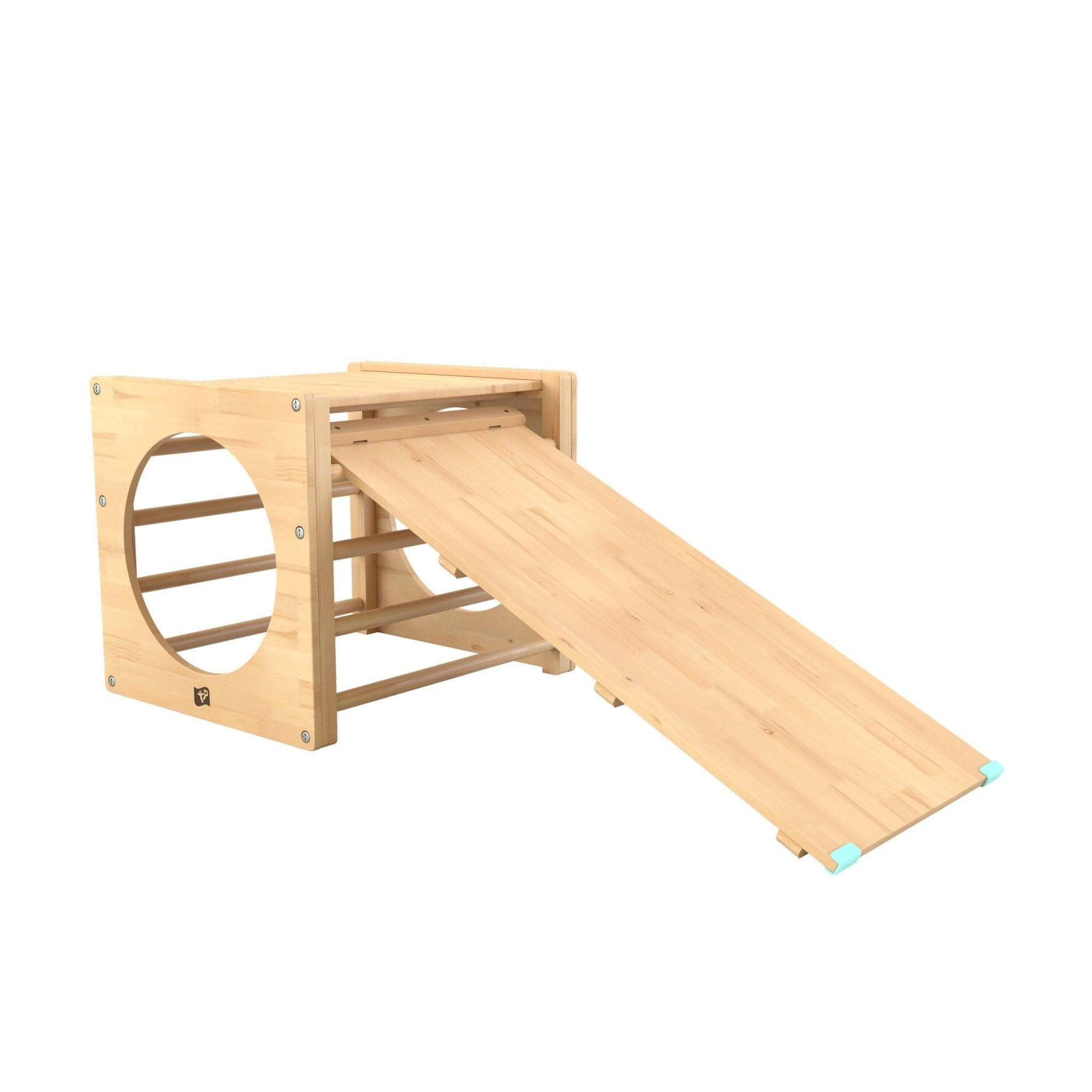 Tp Brown Toys Active -Tots Pikler Style Wooden Climbing Cube & Slide. Can Be Used As A Slide, Bridge Or Ladder. Montessori Indoor Climbing Frame For Toddlers, Fsc Certified Wood - Suitable For 18+ Months