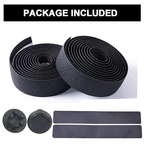 Miniatura 6 de Cintas de manillar de bicicleta, cinta de barra de bicicleta de carretera, envolturas de mango 2 rollos para bicicletas de carretera y ciclismo