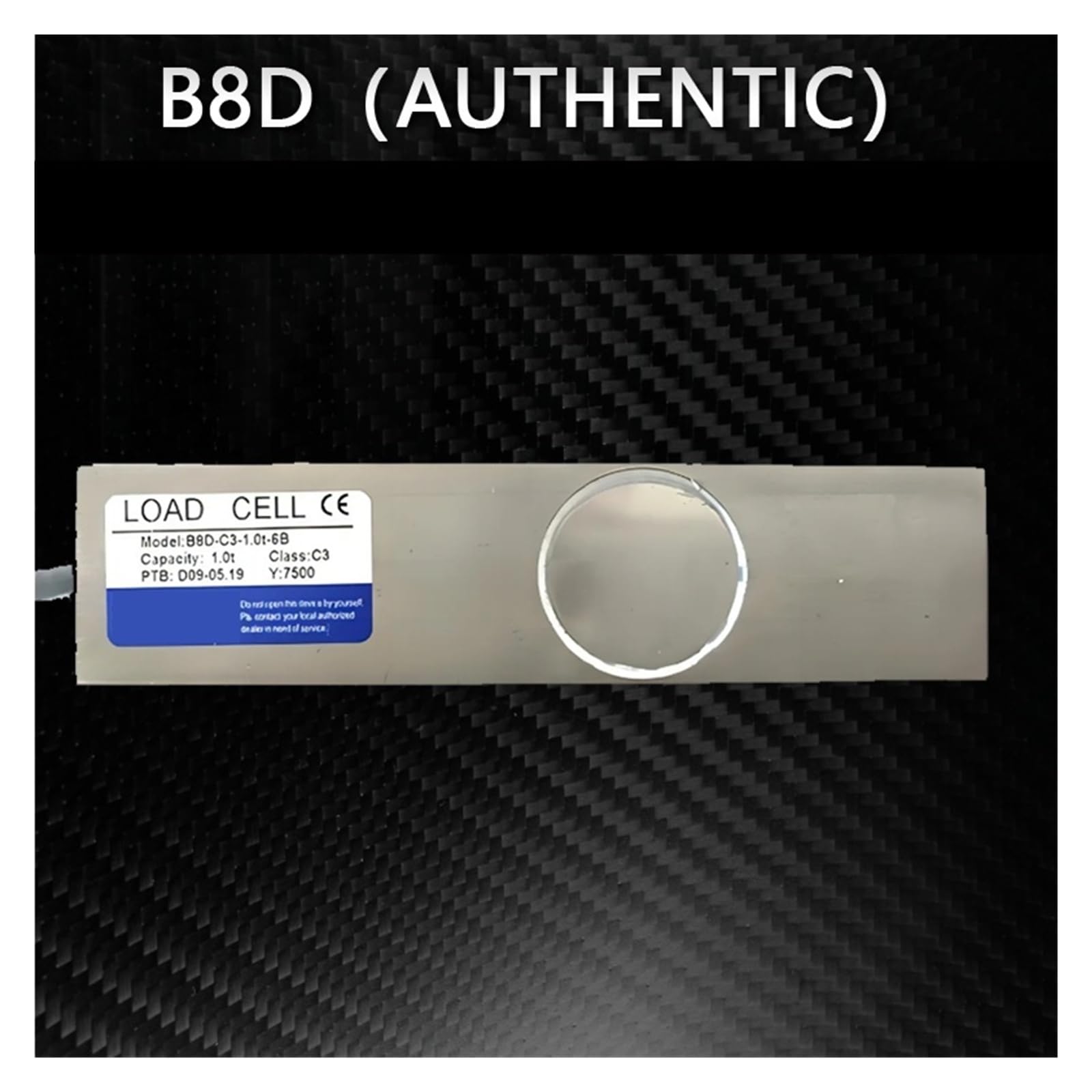 Célula de carga B8D, 500 kg-5000 kg, acero inoxidable de alta precisión, sensor de pesaje clase C3, for uso en laboratorios industriales. Datos confiables(1T)