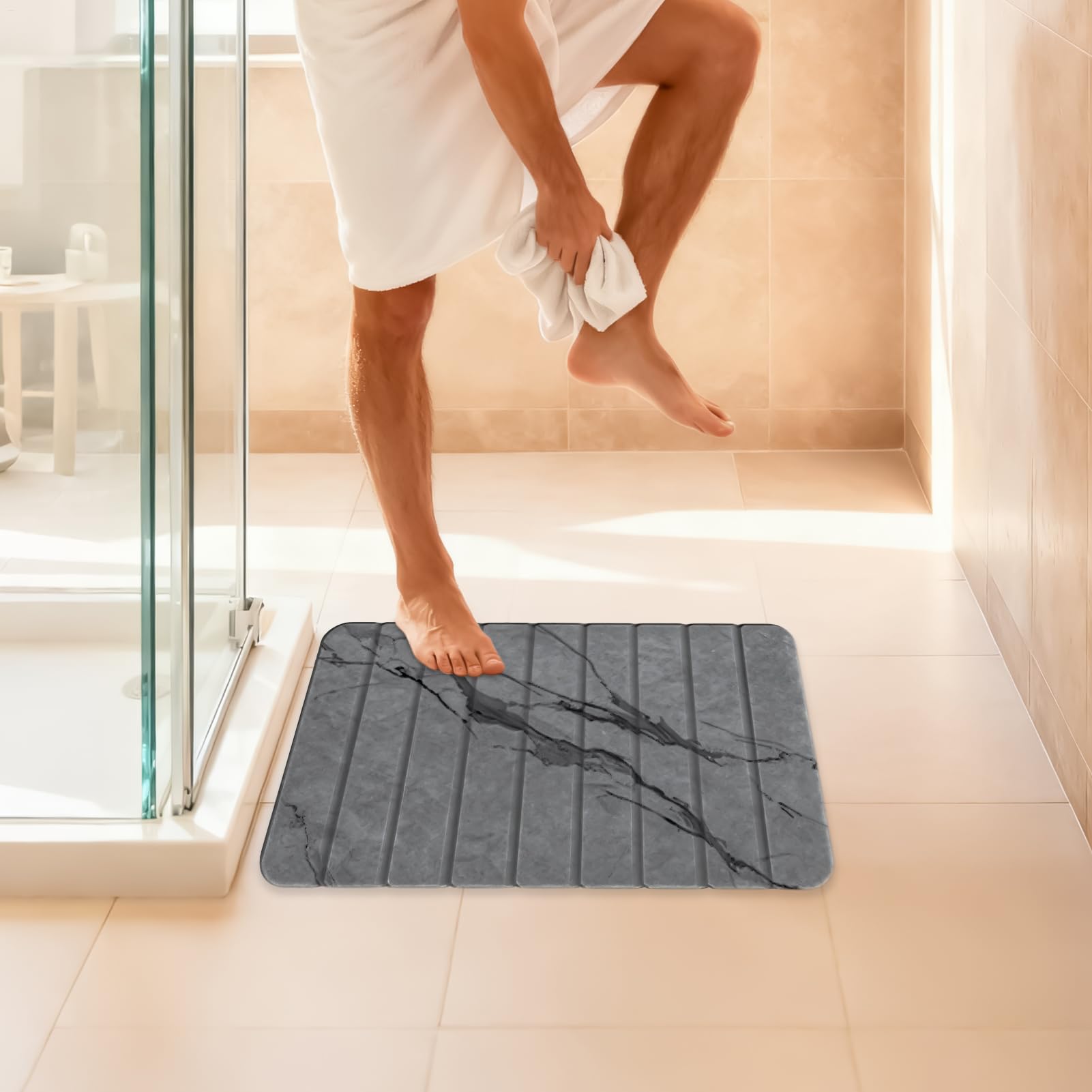 Tapis de Bain en Terre de Diatomée Terre De Diatomées Anti-dérapant