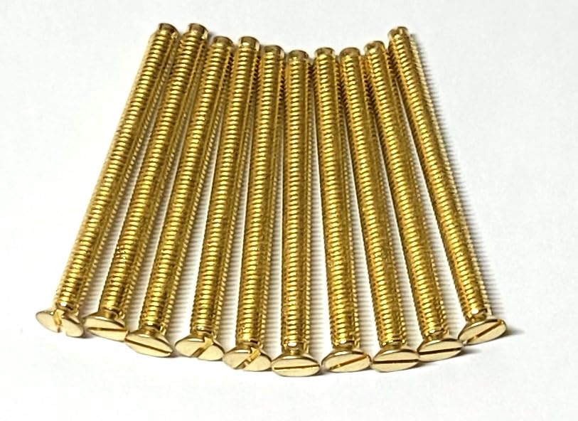 Electrical Long Socket Screws 40mm, 50mm, 75mm Black Nickel, Brass