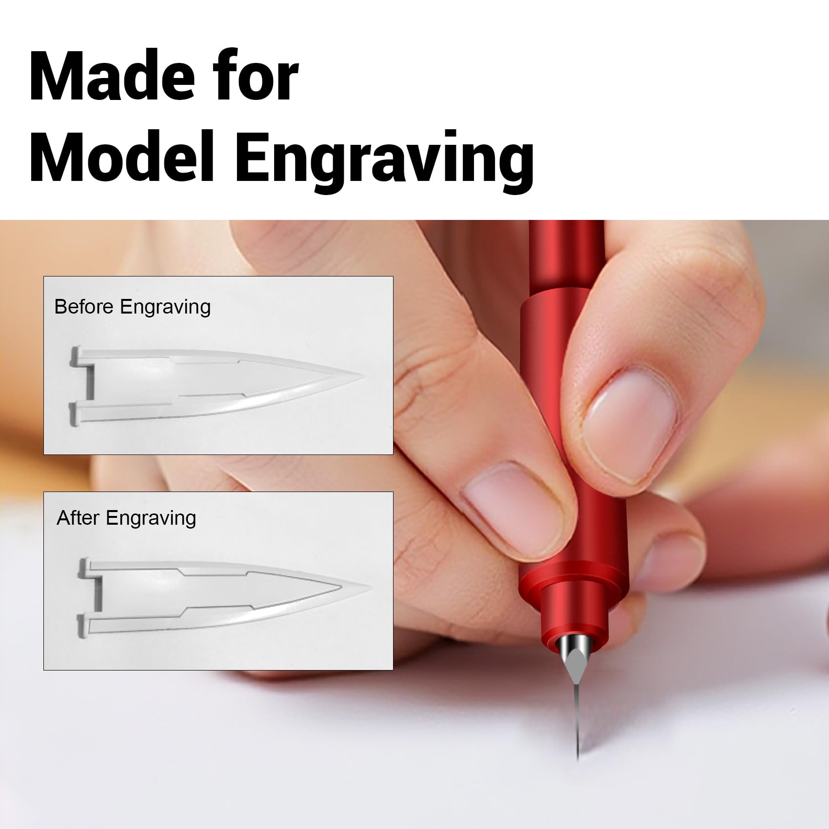 9-Piece Model Scribing Tool Kit with Tungsten Carbide Blades & Tape — Amazon image 4