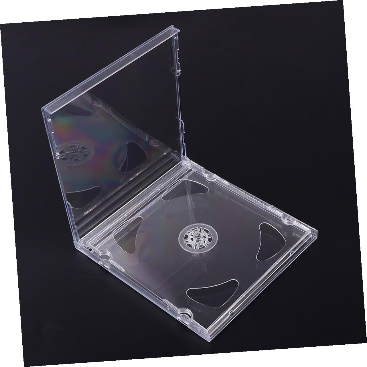 Zerodeko Custodia CD Trasparente Rigida in Plastica 25 Pezzi per 2 Dischi | Formato Compatto, Facile da Portare, Adatta per Video di Nozze e Diario dei Ragazzo Ragazza
