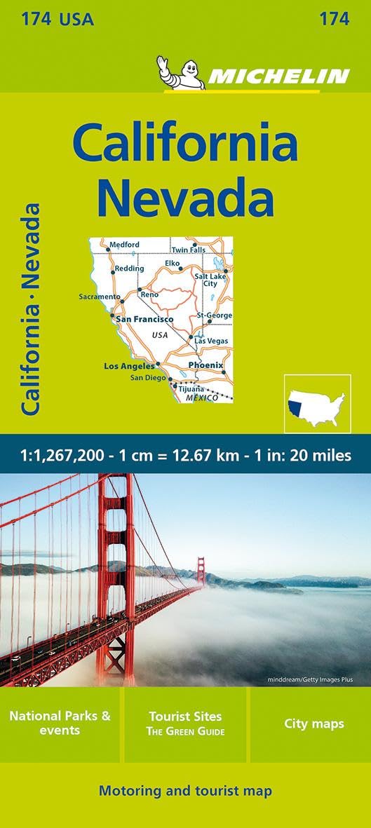 California Nevada - Zoom Map 174: Map (Michelin Zoom Maps)
