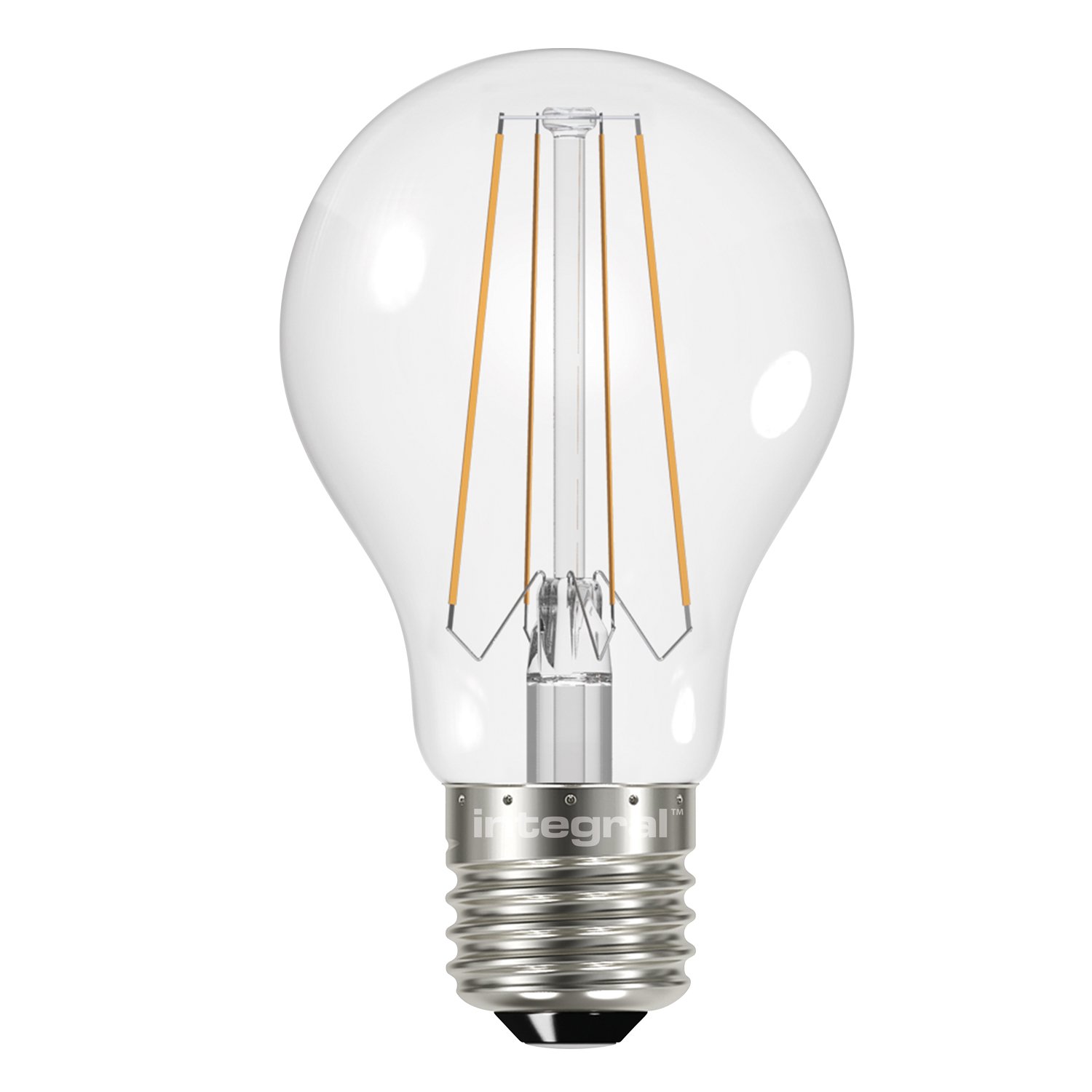 Integral LED Non-Dimmable Clear Filament Wide Beam Angle GLS Classic Globe Bulb (E27 Screw 6.2 W LED 2700 k 470 lm)