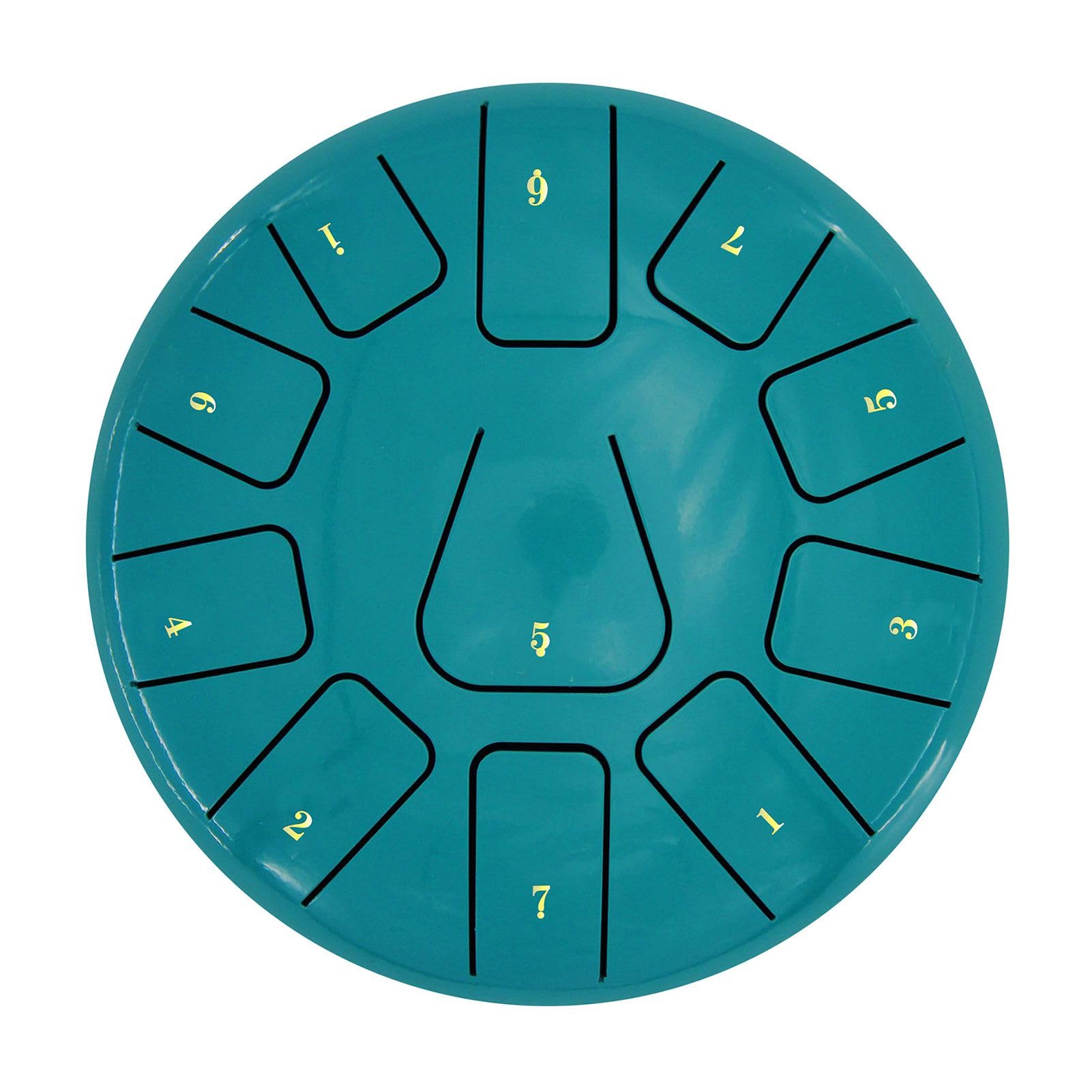 Domary Tamburo con Lingua in Acciaio da 11 Note, Tamburo a Mano con Plettri per Mazze e Borsa per Principianti di Meditazione Yoga