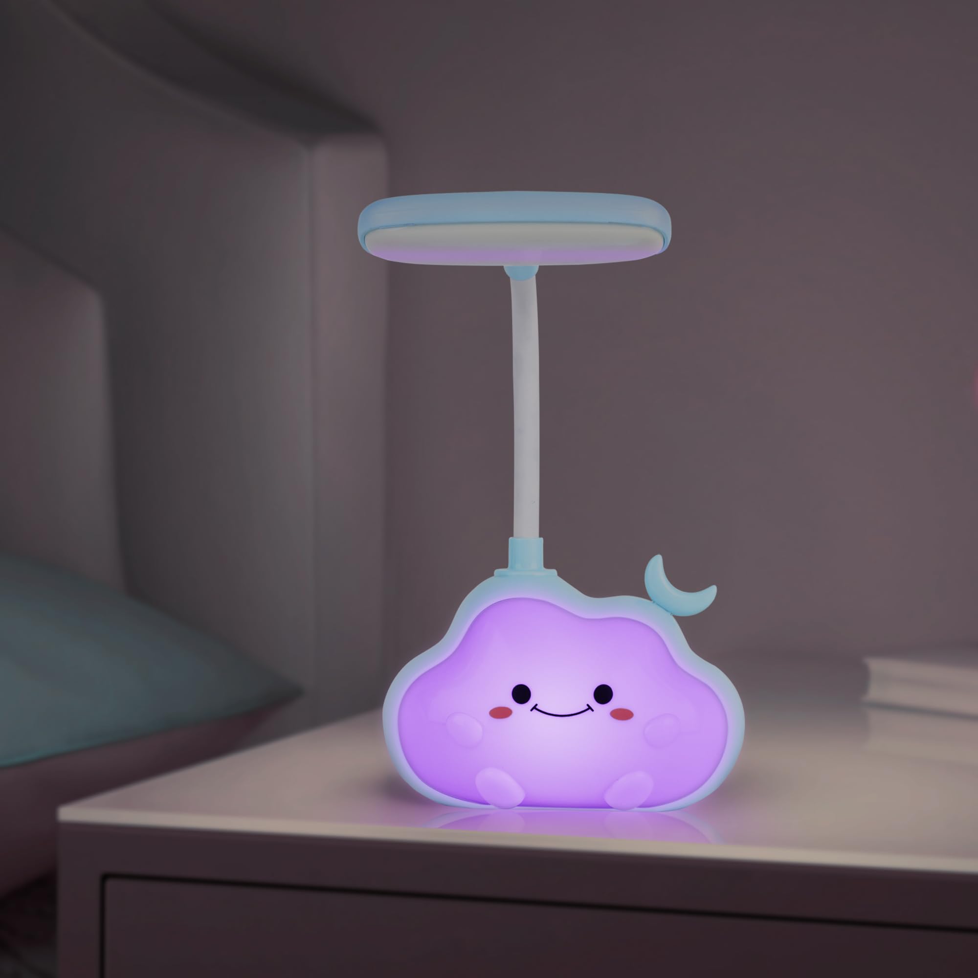 Nachttischlampe Kinder Nachtlicht Aufladbar Schlummer Wolke Lampe für Babyzimmer Stilllicht Dimmbares, Geschenke Mädchen, Baby Erstausstattung Neugeborene