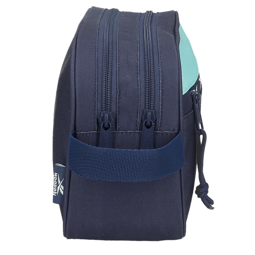 Reebok Andrew Kosmetyczka Dwukomorowa Możliwość dostosowania Niebieski 26x16x12 cm Poliester 4,99L by Joumma Bags, Niebieski, Talla única, regulowana kosmetyczka dwukomorowa