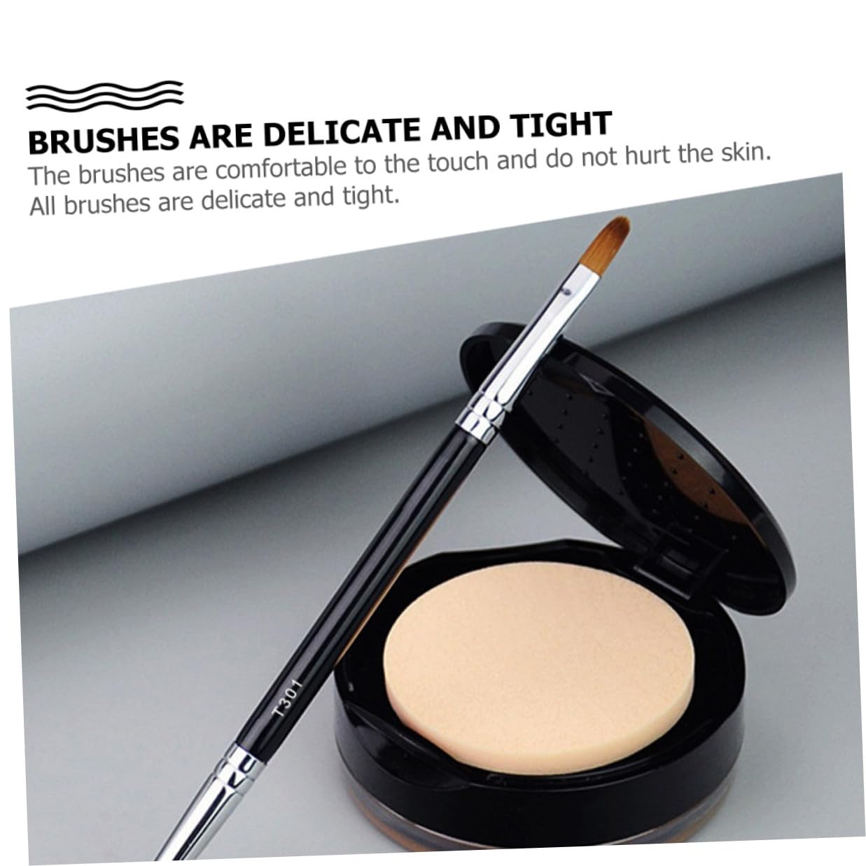 3Pcs Double-head Concealer Brushes Thick Bristles Creative Eyeliner Makeup Tools Portable for Home Travel Party Use