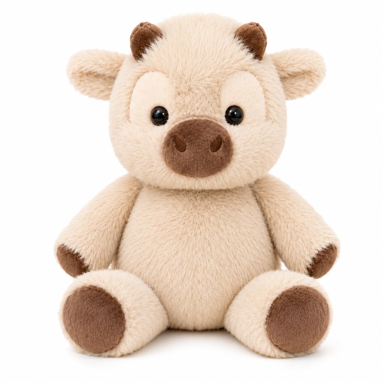 EITHEO Running Highland Calf Plush Toy 40 cm, Soft Cotton Filled Stuffed Animal Teddy for Boys & Girls Pack 1-image-24