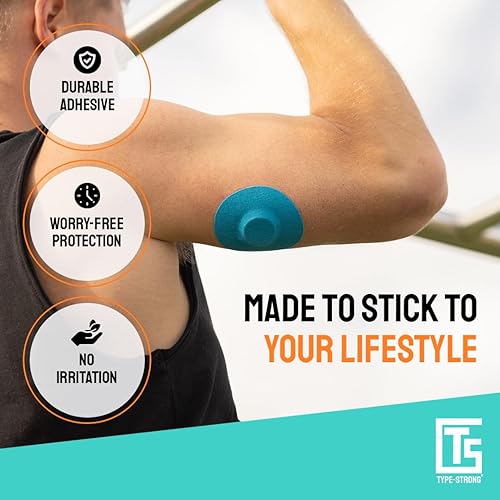 Vista 18 de Freestyle Libre 3 cubiertas de sensores impermeables para pieles sensibles. Parches adhesivos CGM precortados para FreeStyle Libre, Medtronic