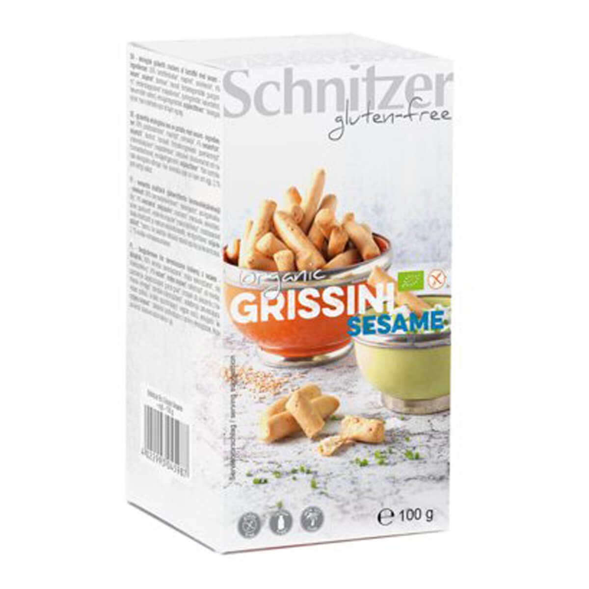 Schnitzer - BIO GRISSINI SESAME - 100 g - 8er Pack