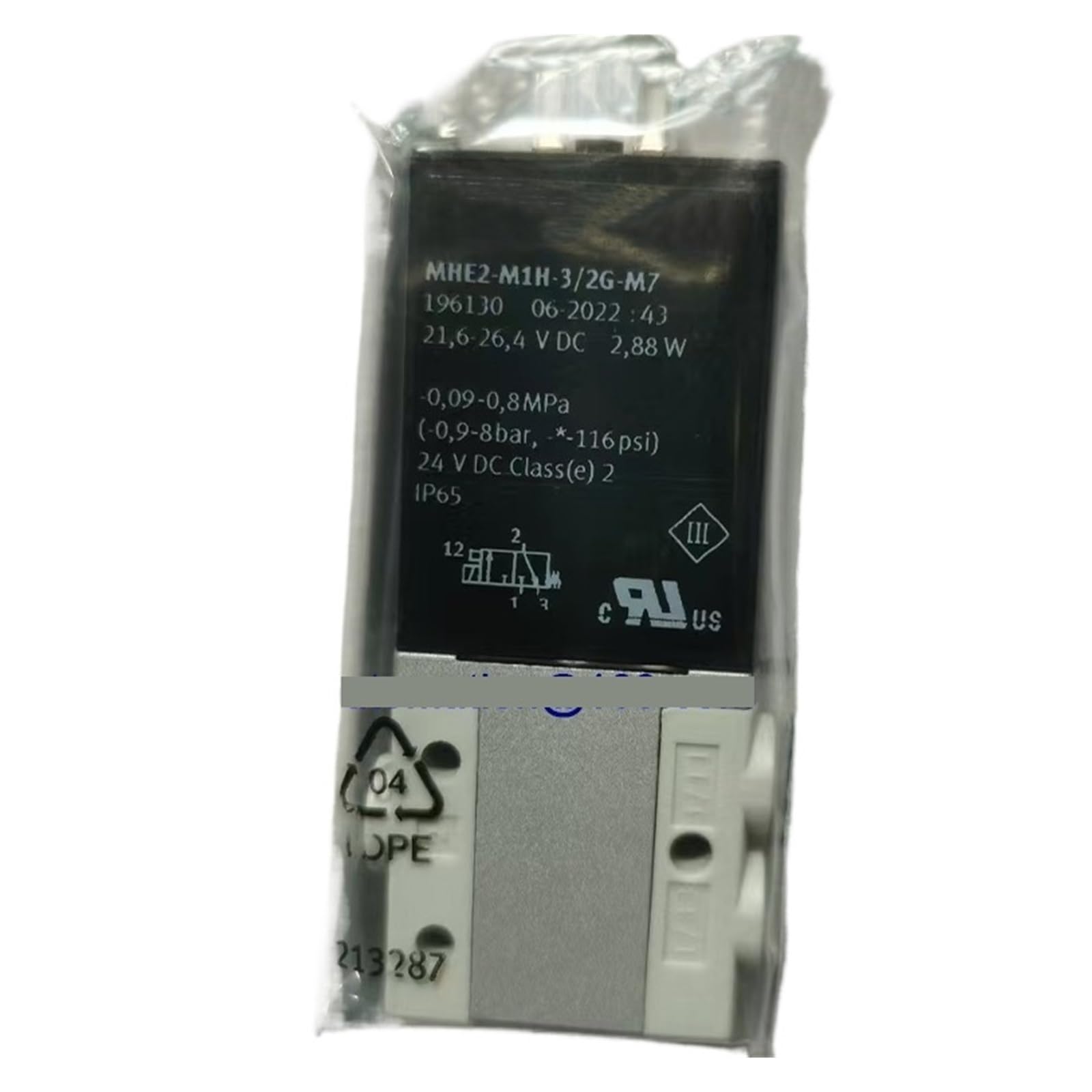 Vanne pneumatique MHE2-M1H-3/2G-M7 196130 électrovanne de rechange 3/2 voies