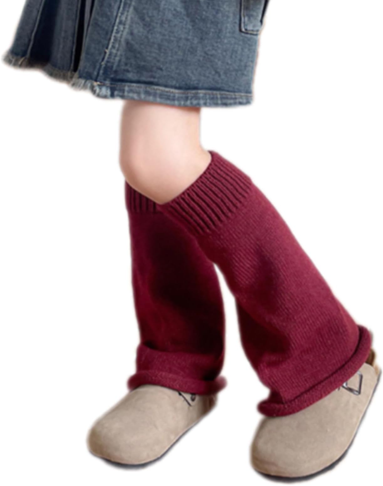 XZQYDSKids Fashion Flared Leg Warmer Long Tube Socks Unisex Children Trend Flared Leg Long Socks for Children Aged 3-10