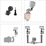 1" Adaptateur de tête universelle avec vis de pouce GoPro Héros 9, 8 Noir, 7 Noir, 7 Argent, 7 Blanc, 6, 5, 4, 3+, 5Session, MAX, DJI Action Osmo
