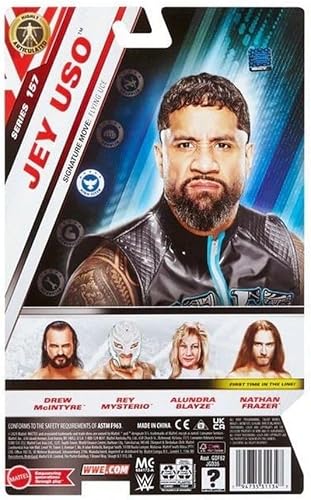 Miniatura 8 de Mattel WWE Rhea Ripley Figura de acción, Main Event Series #153 de 6 pulgadas, coleccionable con 10 puntos de articulación y aspecto realista