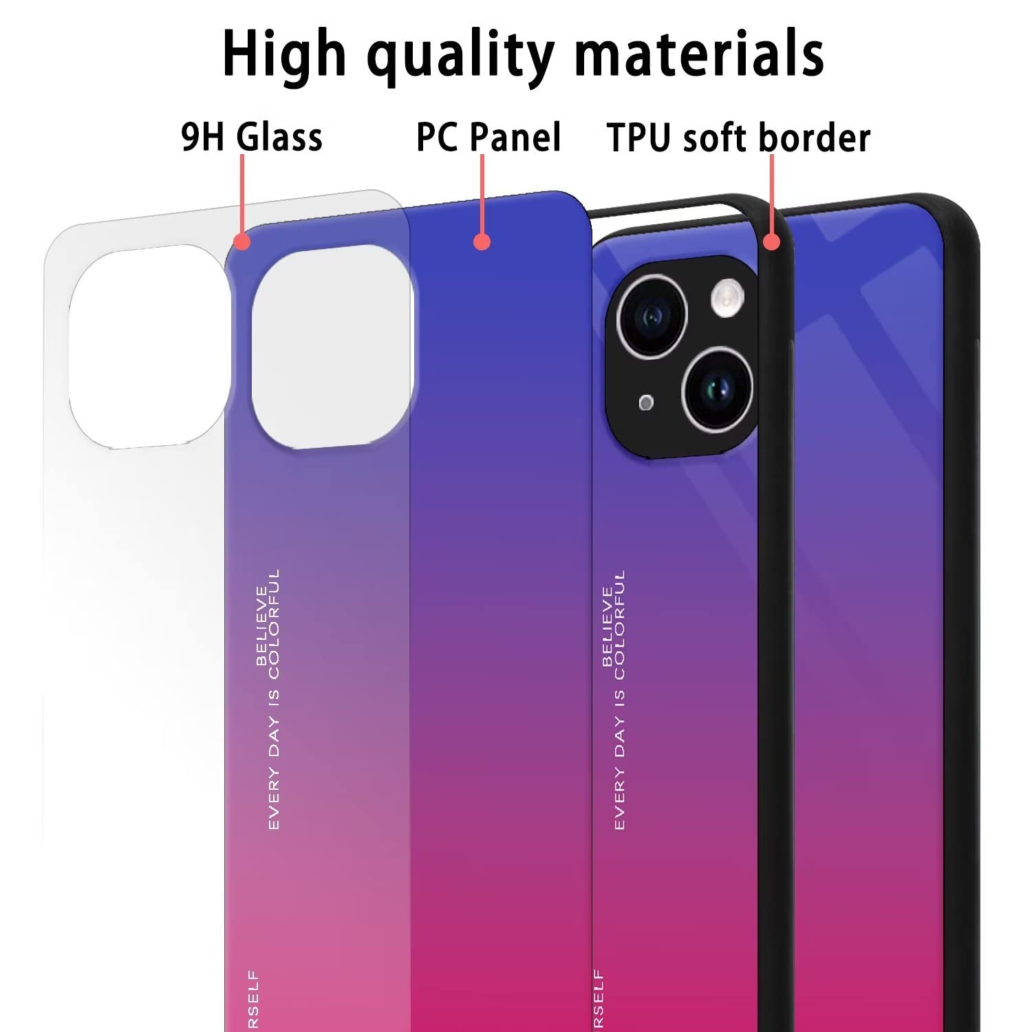 RankOne Custodia per Telefono Adatta per OPPO Reno8 5G (6.43