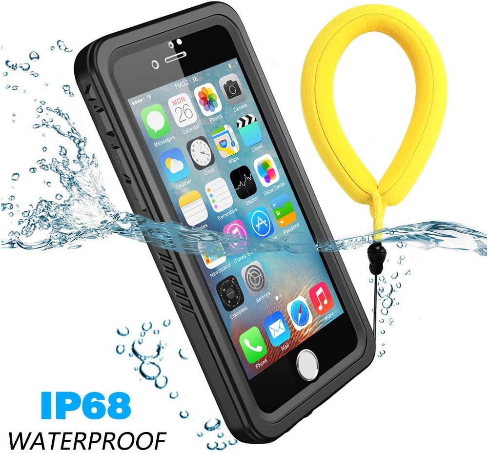 Temdan iPhone 7/8 /SE 2020 Waterproof Case with Floating Strap Built in Screen Protector Transparent Cover Shockproof Snowproof IP68 Waterproof Case for iPhone 7&iPhone 8&iPhone SE 2020 4.7 inch