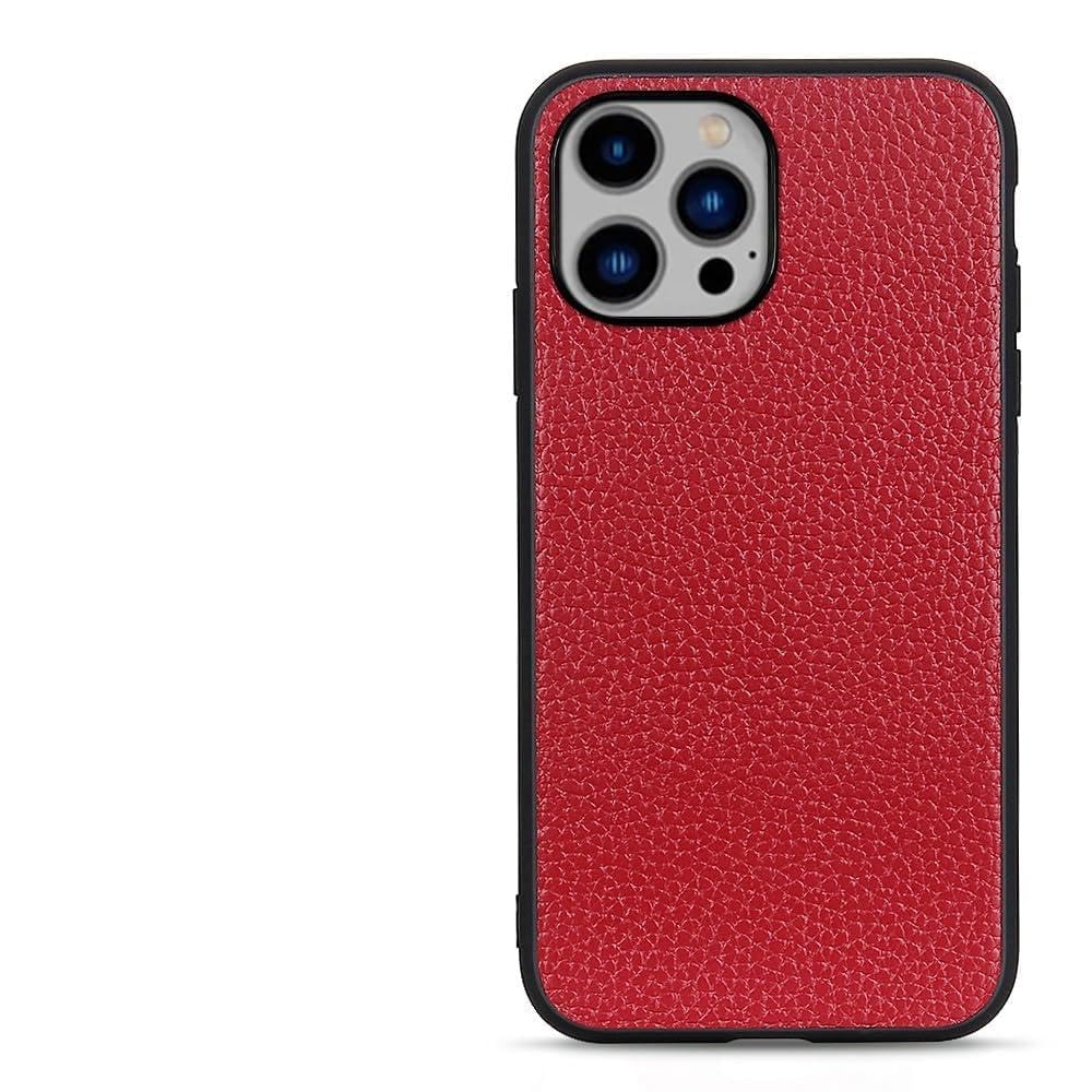 Coque iPhone 14 Max cuir véritable anti-rayure rigide - 4