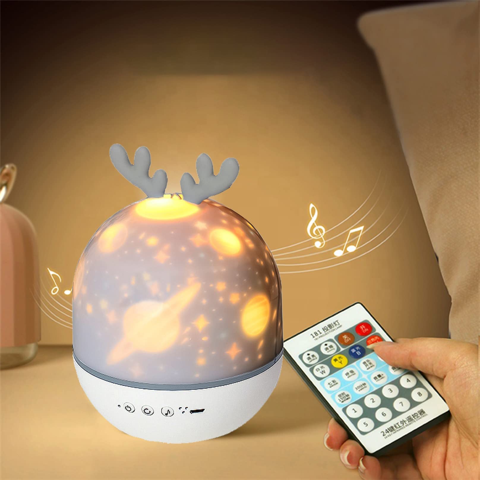 `ドリームスターナイトライトアイアン寮の部屋の装飾のギフトランプ} Amazon.co.jp: ドリームプロジェクションナイトランプ 子供部屋