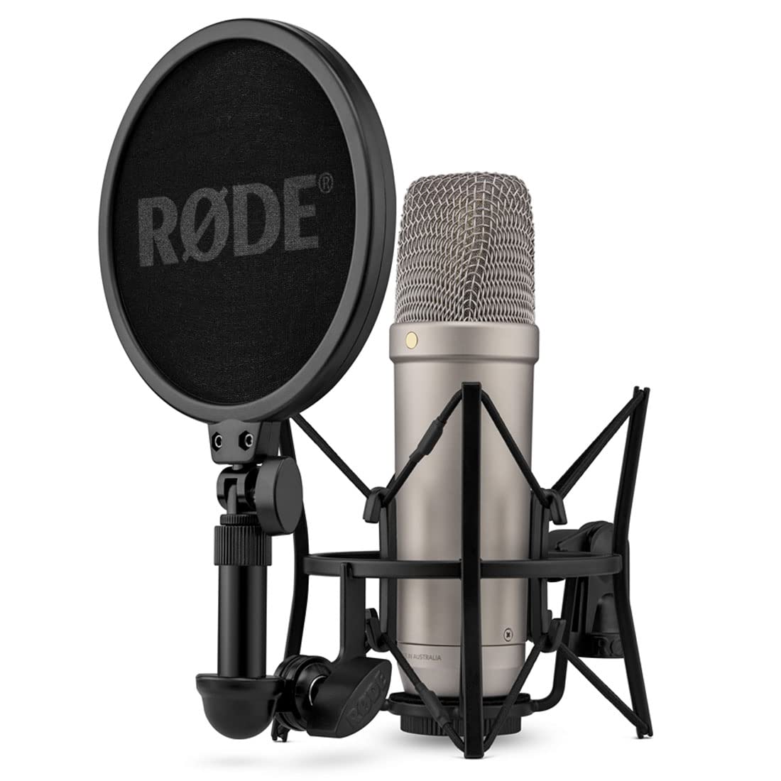 Rode NT1 5th Generation XLR - Micrófono de estudio USB + soporte para micrófono keepdrum