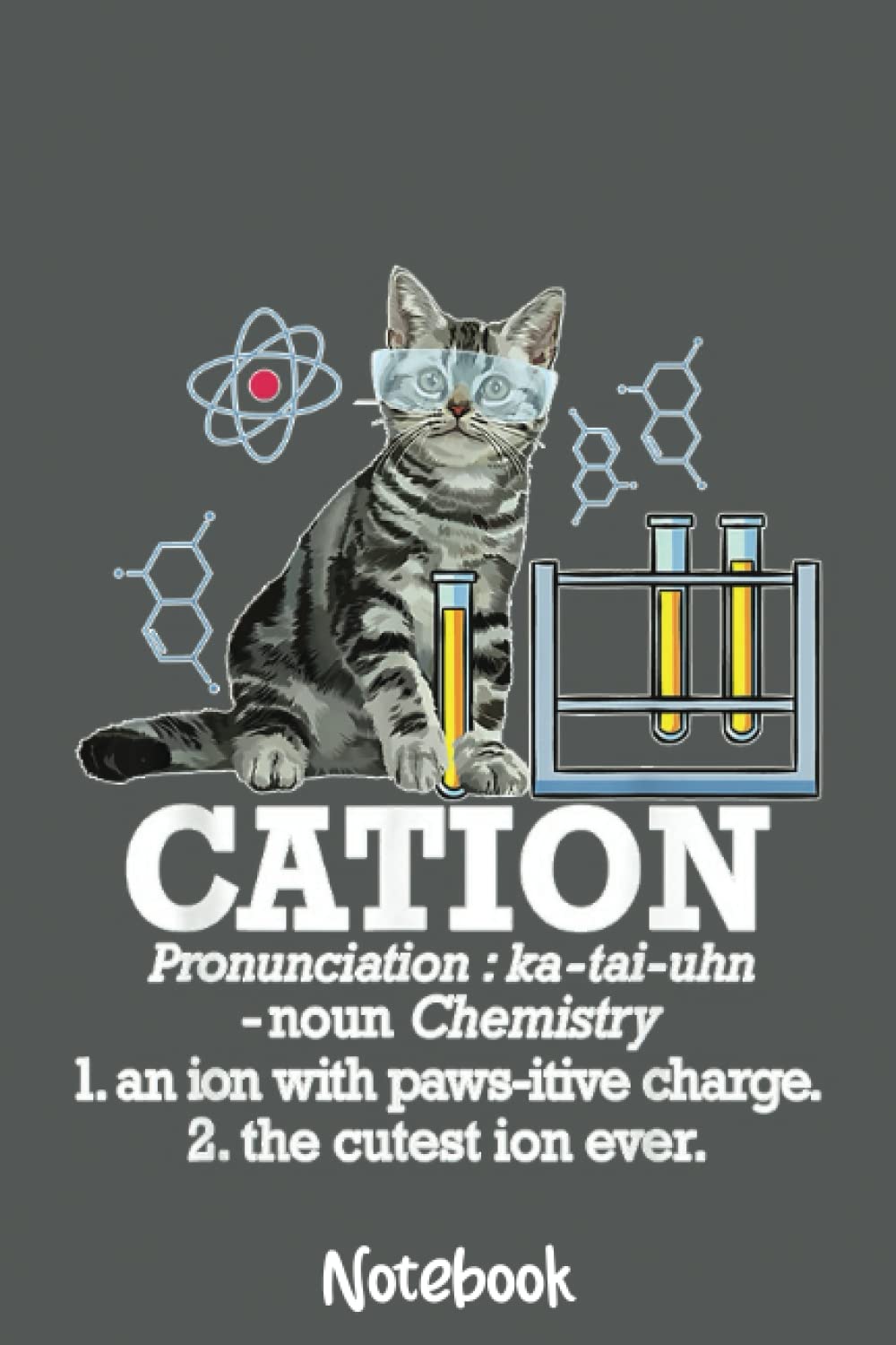 GALLEMORE JORDANCation - Funny Chemistry Humor Science Teacher Cat Pun Notebook: Journal or Planner for Teacher Gift, Great for Teacher Appreciation,Thank You,Retirement,Year End Gift