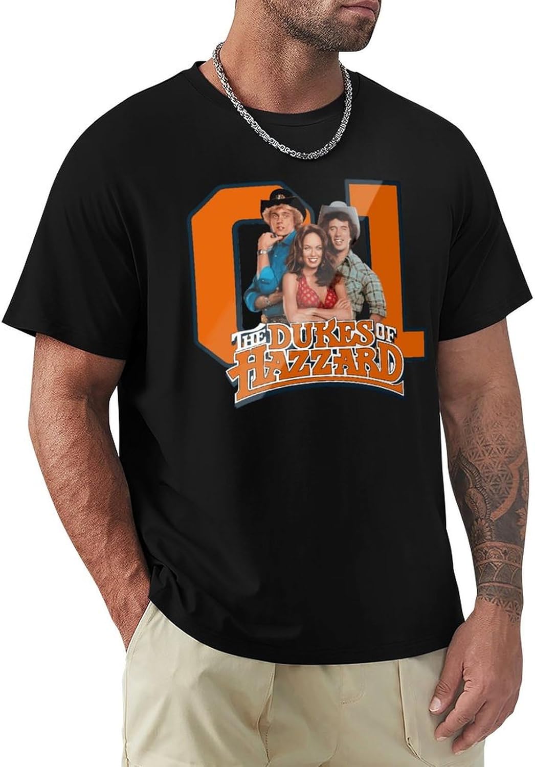 New Dads Crewneck Short Sleeve Tshirts for Hazzard Dukes Tee,Soft Tee for Fitness Sports