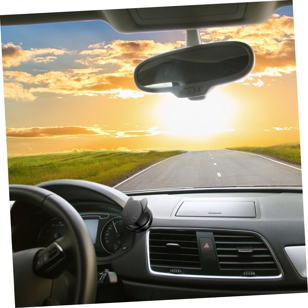 ULTECHNOVO 3pezzi Supporto Magnetico Per Smartphone Da Auto Supporto Con Ventosa Per Dashboard e Parabrezza Stabilità e Facilità Uso Compatibile Con Tutti Telefoni Mobilitá