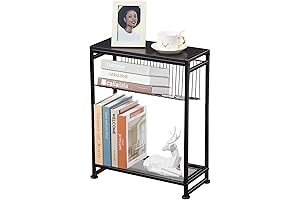 Space-Saving Magazine Table: 2-in-1 Slim End Table for Small Spaces