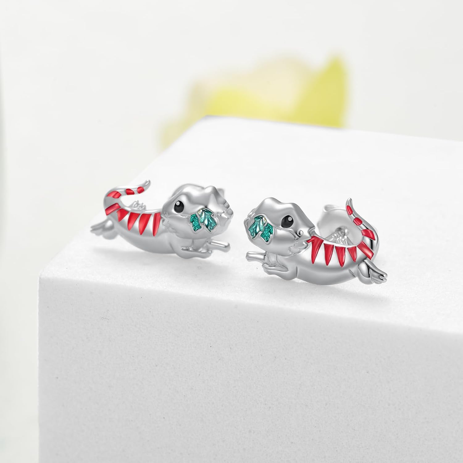 Cute Animal Earrings for Women 925 Sterling Silver Bearded Dragon/Duck/Opossum/Puffin Cute Animal Jewelry Gifts for Women - Image 2