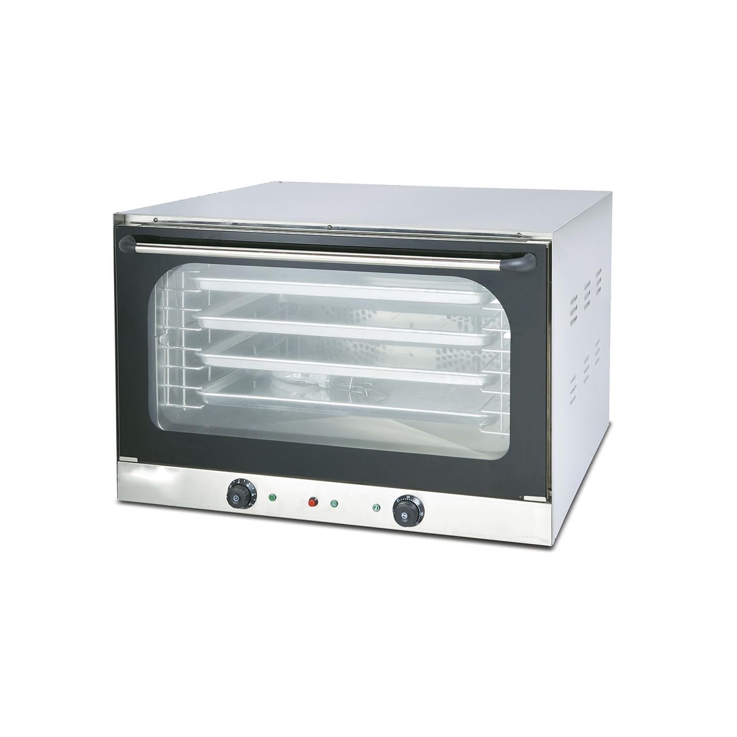 Ristoattrezzature Forno elettrico 4 teglie 60x40 cm convezione con grill e comandi manuali 5 kW