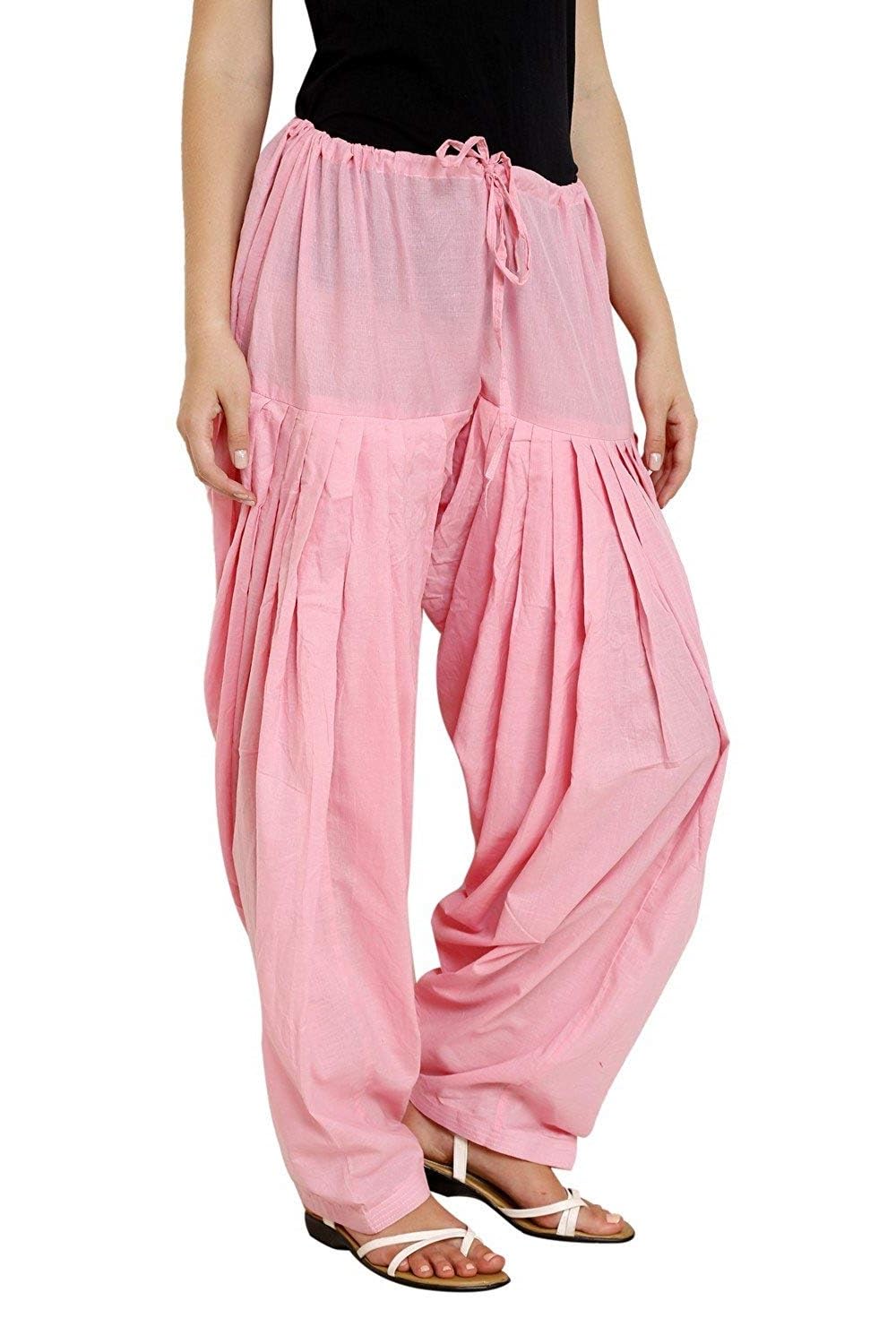 mixfit Woman's Plain Cotton Salwar Free Size || Plain Patiala || SEMI Patiala Pants || Solid Cotton-picture-12