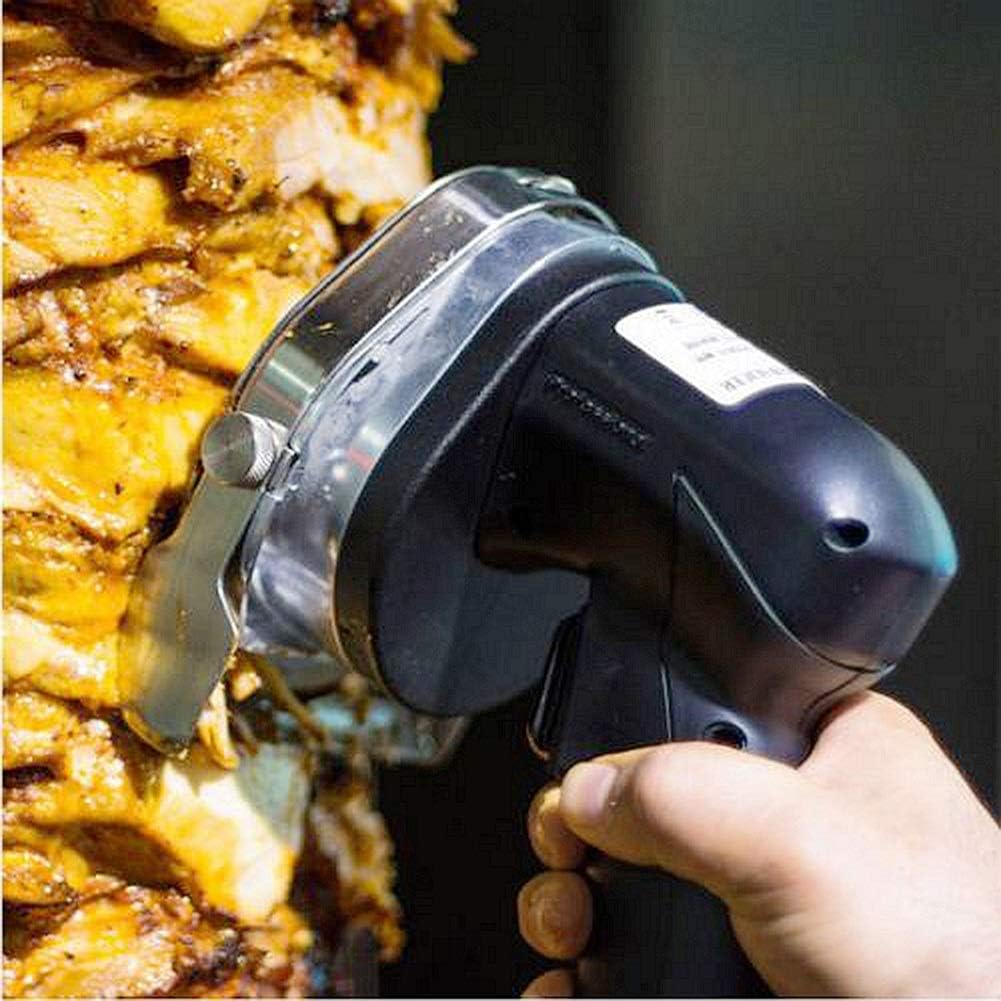 Electric Kebab Slicer, can Adjust the Thickness Meat Slicer Machine Electric Kebab Knife Handheld Turkish Kebab Knife Electric 80W for Home Lamb Pork Chicken