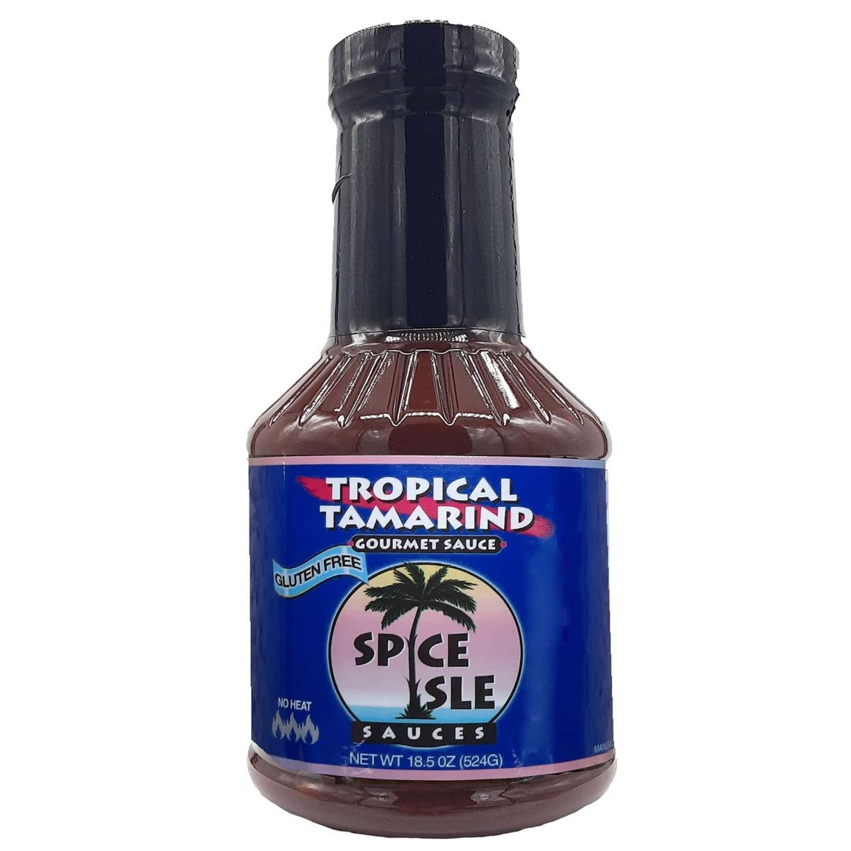 Spice Isle Sauces | Versatile Tropical Tamarind Gourmet Sauce | Sweet and Spicy | Distinctly Unique | Grilling Sauce | Caribbean Tamarind Fruit | 18.5 oz Bottle | 6 Pack
