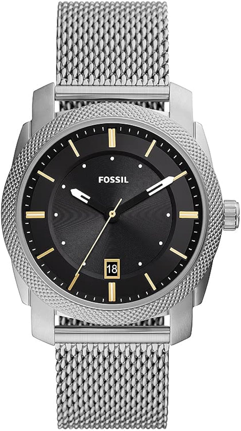 Fossil Orologio Machine Date con Tre Lancette per Uomo, in Acciaio Inossidabile con Cassa da 42 mm Fossil Orologio Machine Date con Tre Lancette per Uomo, in Acciaio Inossidabile con Cassa da 42 mm
