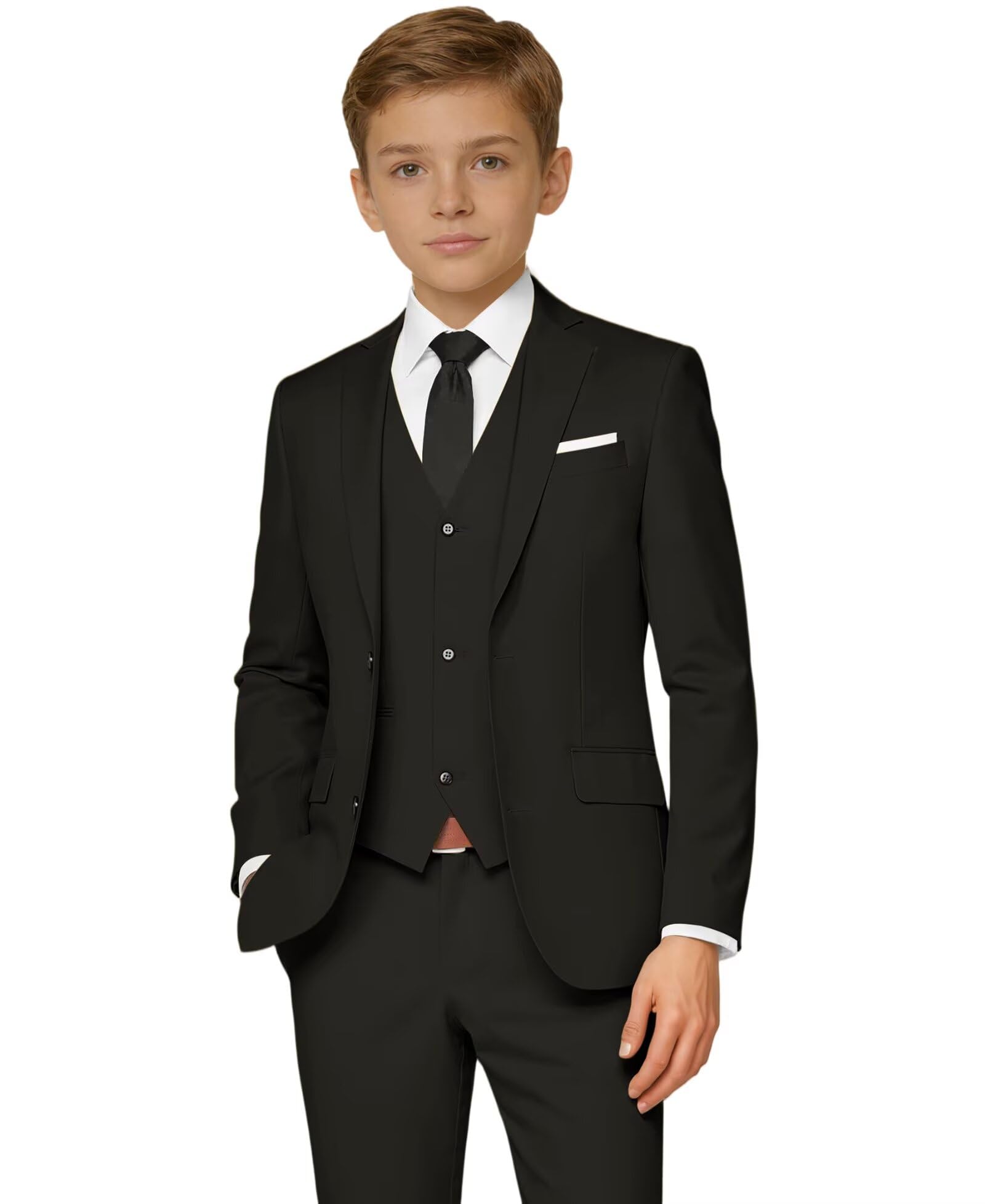 Boys Suit Kids Dress Clothes Wedding Ring Bearer Outfit Formal Wear 5-16Y