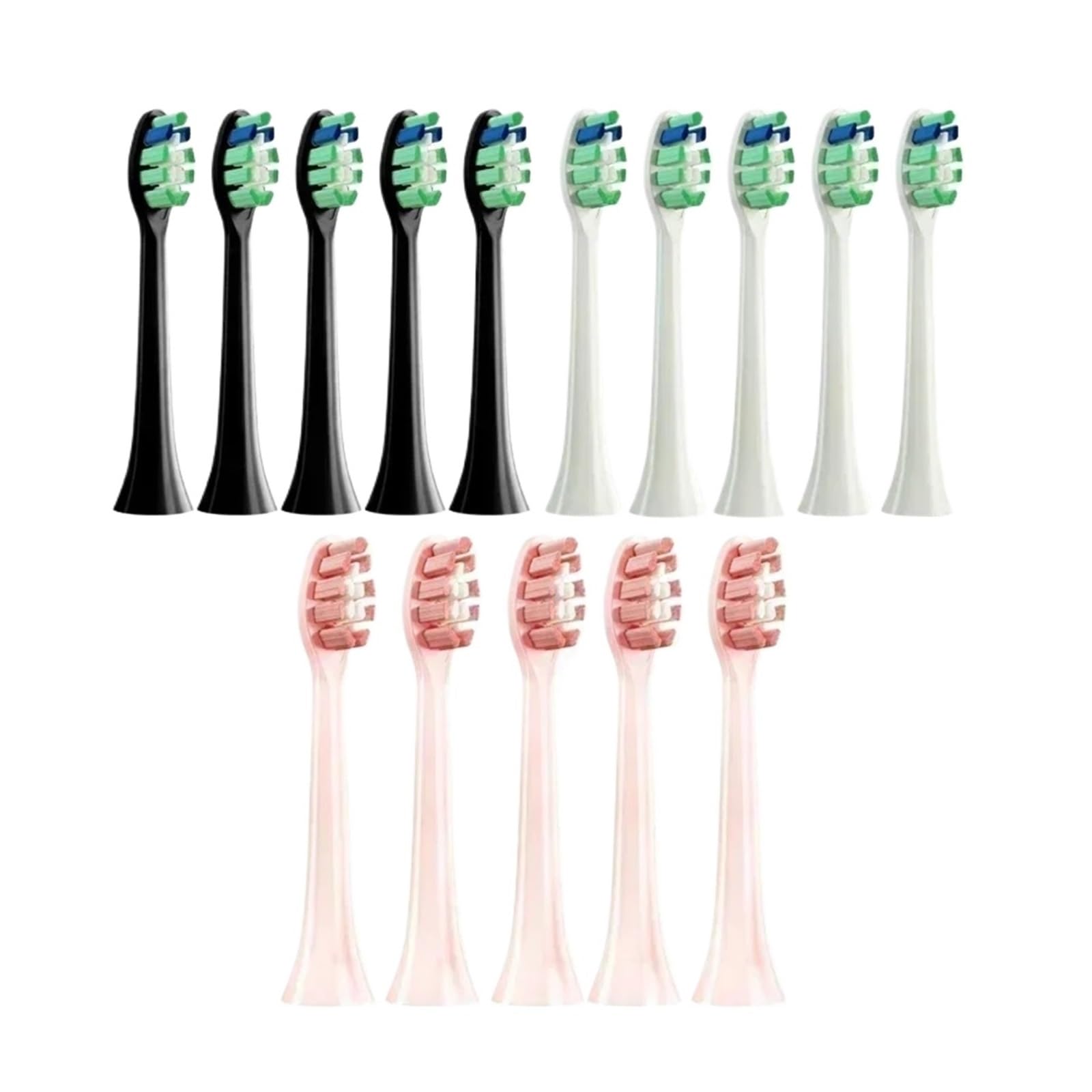 10 testine di ricambio compatibili con gli ugelli a setole morbide for spazzolino elettrico sonico HX6930 HX6064(10White)