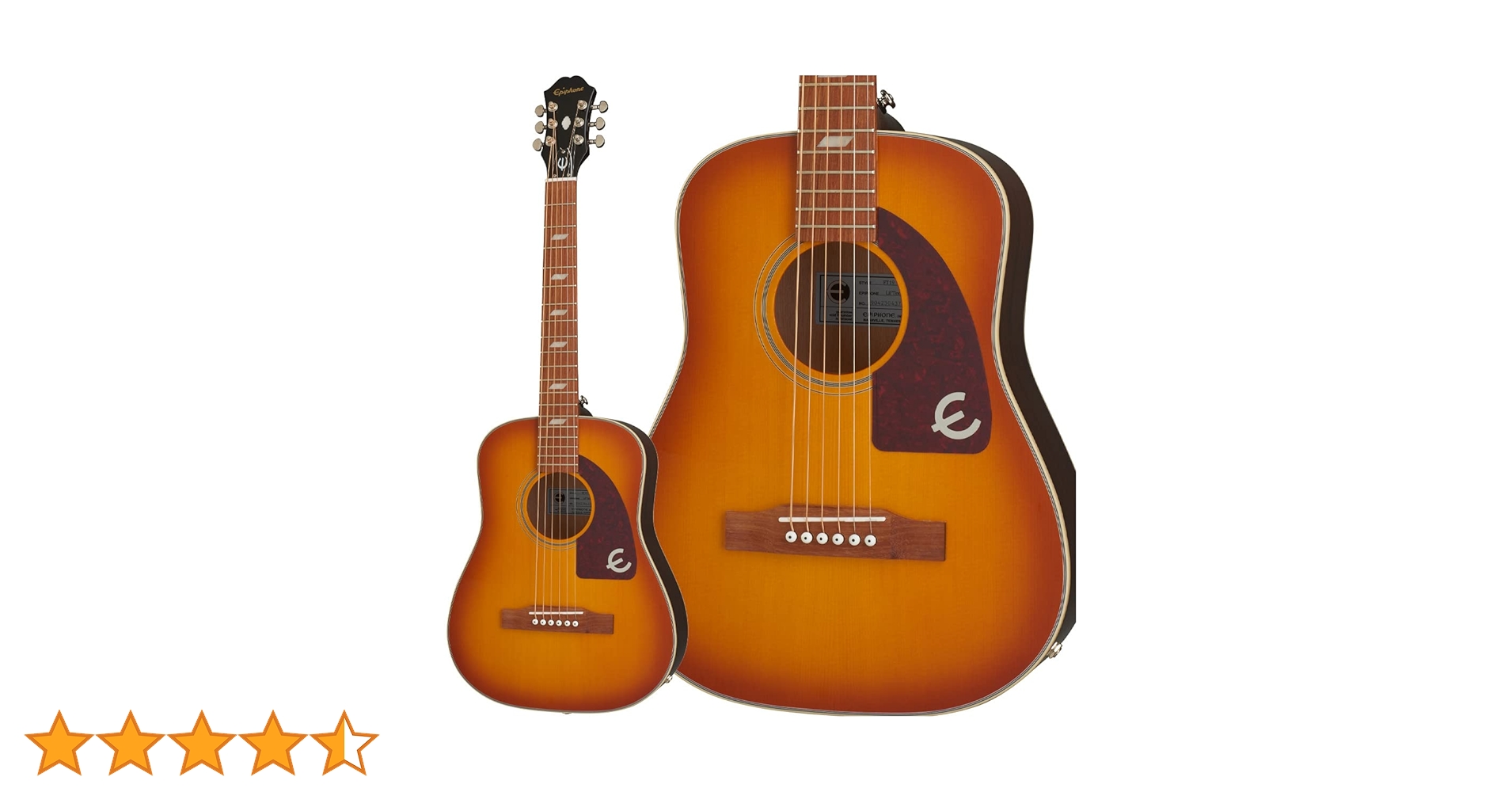 Epiphone / Lil' Tex エピフォン アコギ エレアコ Amazon | Epiphone Lil Tex Travel Acoustic Faded Cherry ミニ