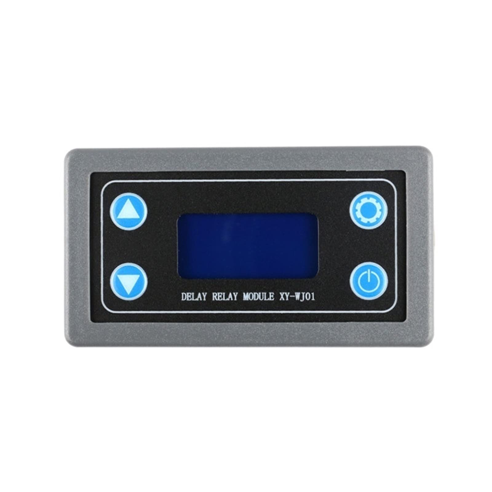 Módulo de relé de retardo de Tiempo Digital LED DC12V, Interruptor de Control de relé Temporizador programable, Ciclo de Disparo de sincronización con Funda for Interior
