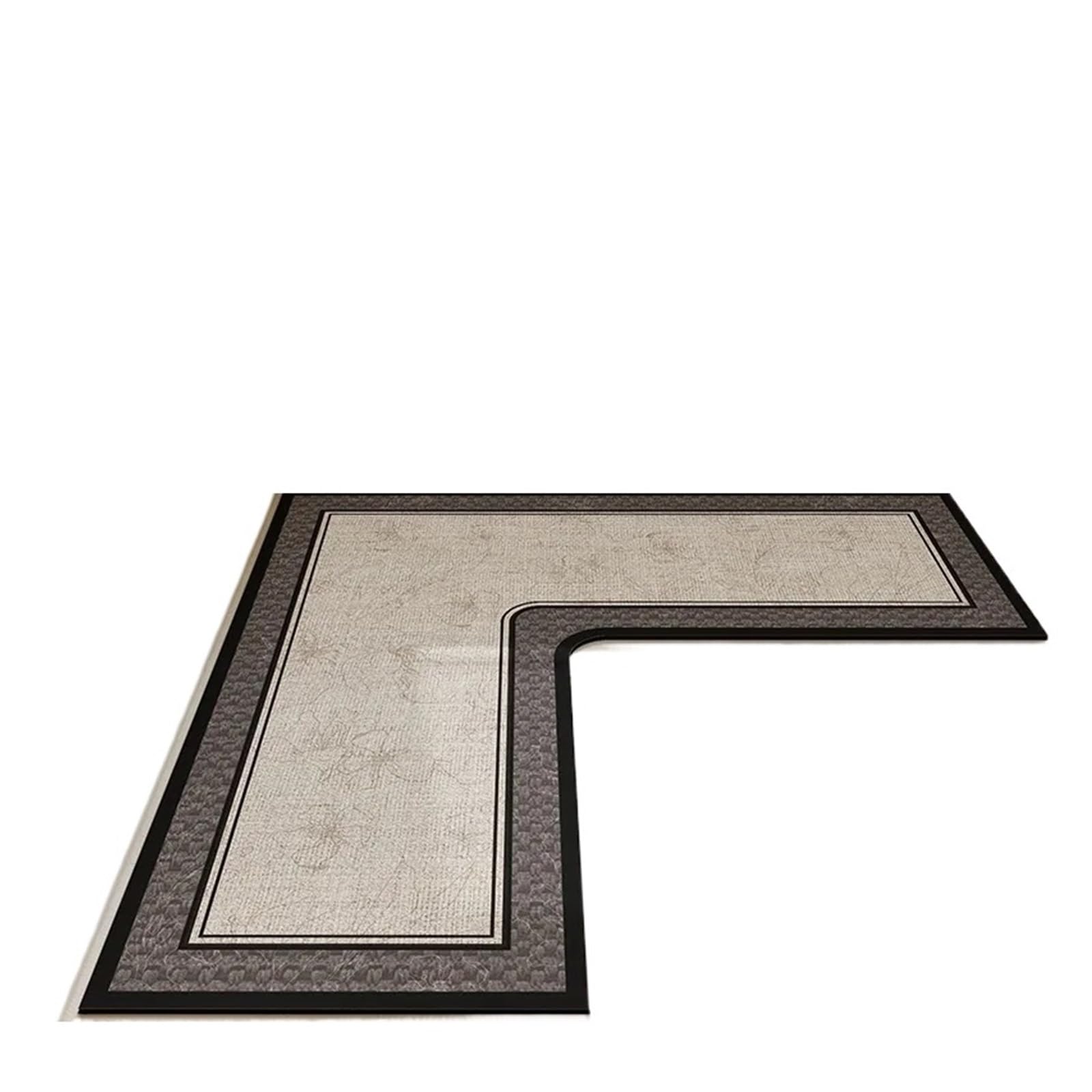 Tapis cuisine antidérapant lavable pour sol d'angle propre